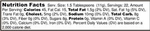 Chefs caramel nutrition facts 